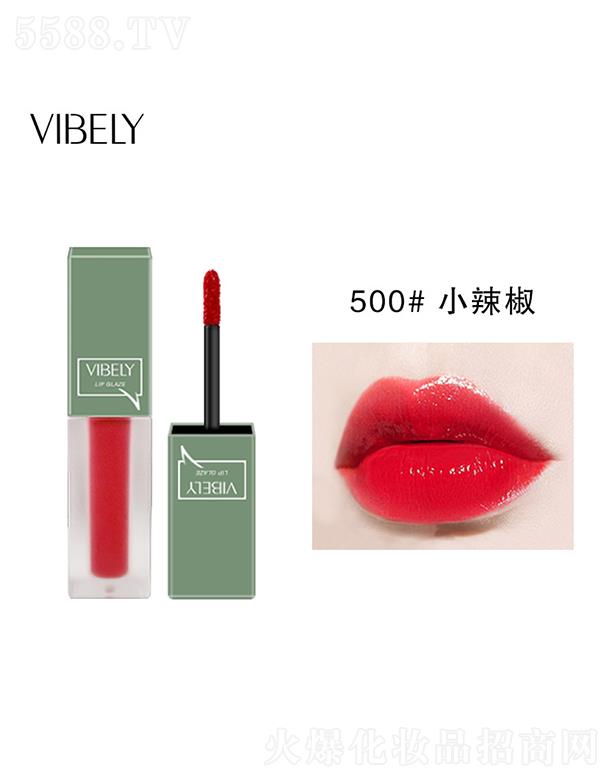 VIBELY幽兰水光镜面唇釉500#小辣椒