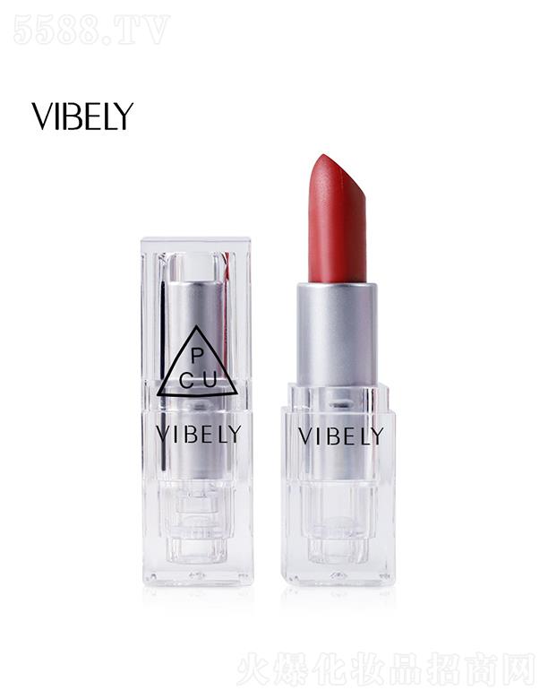 VIBELY小冰块透明哑光口红不沾杯唇釉