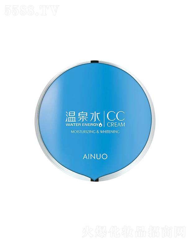爱诺温泉水润美皙气垫CC霜