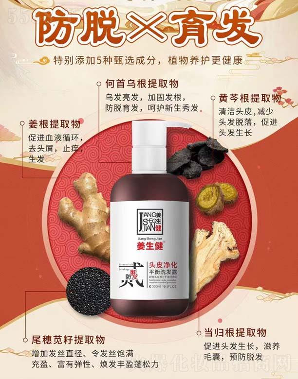 姜生健头皮净化平衡洗发露